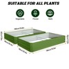 NAYSAYE Outdoor Planter Metal Raised Garden Bed Set for Vegetables Flowers and Herbs, Green, 70.8"*35.4"*11.8" - 4 of 4