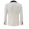 Men's Paisley Tuxedo Jacket Shawl Lapel One Button Suit Jacket Floral Blazer for Dinner Wedding Prom Party - 3 of 4