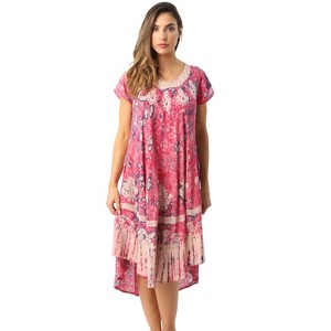 Riviera Sun Batik Tie Dye Summer Dress Beach Cover Up - 1 of 4