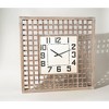 Melrose Lattice Wood Wall Clock 29.5"SQ - 3 of 3