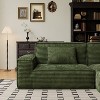 Whisen 106.3" Large Modular Sofa - Striped Fabric, Modern Style, Comfortable, Vacuum Compression, Full Sponge, High Rebound, Straight - 4 of 4