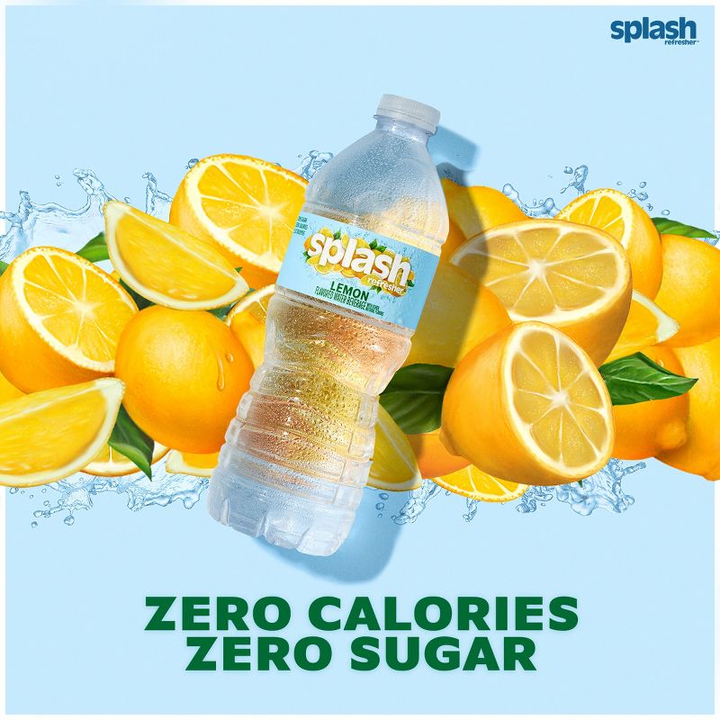 Splash Refresher Lemon Water Beverage - 24pk/0.5L Bottles, 5 of 9