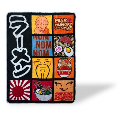 Toynk Ramen Noodle Lover Throw Blanket | 45 x 60 Inch Soft Fleece Blanket