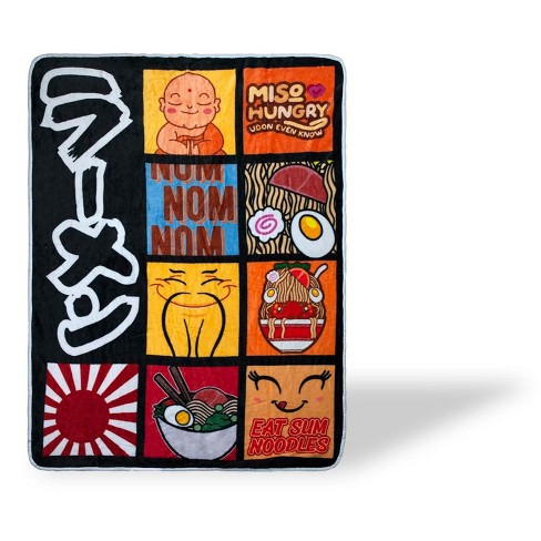 Ramen noodle throw online blanket