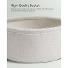 Simple Trending Small Bedside Table with Fabric Basket Laurel Green + Cream White - 2 of 4