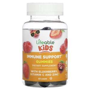 Lifeable Kids Immune Support Gummies, Natural Berry, 60 Gummies - 1 of 2