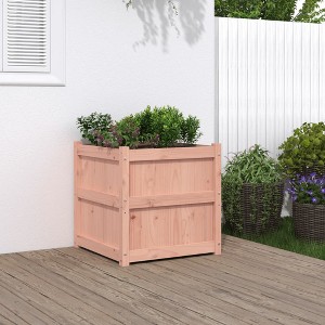 vidaXL Garden Planter 23.6"x23.6"x23.6" Solid Wood Douglas - 1 of 4