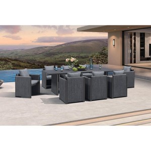 PURPLE LEAF Patio Dining Furniture Set Modern Outdoor Furniture Set Aluminum Dining Table and Chairs - 1 of 4