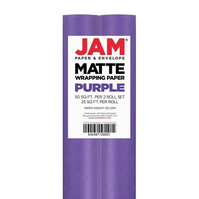 Jam Paper Gold Matte Gift Wrapping Paper Rolls - 2 Packs Of 25 Sq. Ft. :  Target
