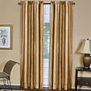 GoodGram Ombre Crushed Satin Sheer Single Window Curtains & Valances - 1 of 4