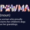 Junior's Design By Humans Grandmother Loves Grandogs Pawma By littlesenh1 T-Shirt - 2 of 2