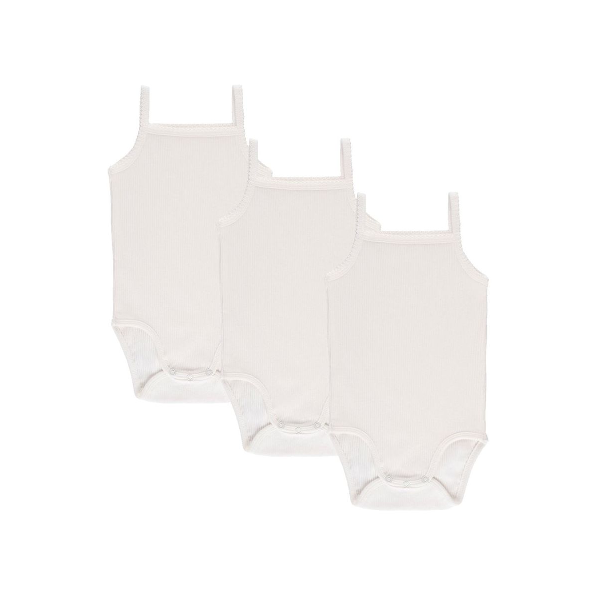 Ely's & Co. Baby Cotton Ribbed Undershirts-Bodysuits - 3 Pack - thumbnail 8