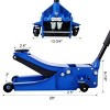 Syemin Lift Jacks Low Profile Hydraulic Trolley Service Floor Jack, 4 Ton Capacity, Lifting Range 2.5"-20", Blue, 7"*10.4"*5.9" - 3 of 4