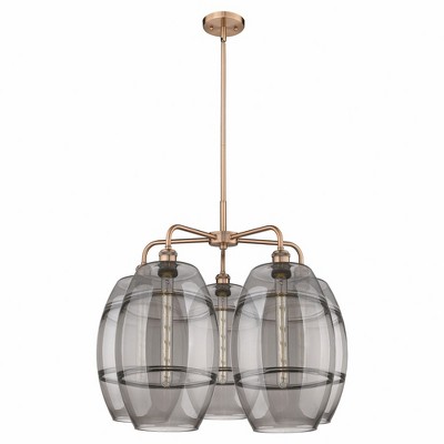 Vaz - 5 Light Stem Hung Chandelier In Industrial Style-24 Inches Tall and 28 Inches Wide