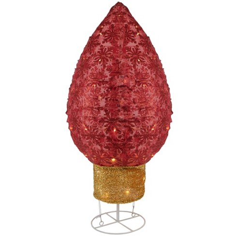 Northlight 32" Red LED Lighted Retro Light Bulb Outdoor Christmas Decoration - image 1 of 3