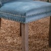 NicBex Modern Dining Chairs Set of 2,Upholstered Wing-Back Kitchen Chair with Backstitching Nailhead Trim and Wood Legs - 4 of 4