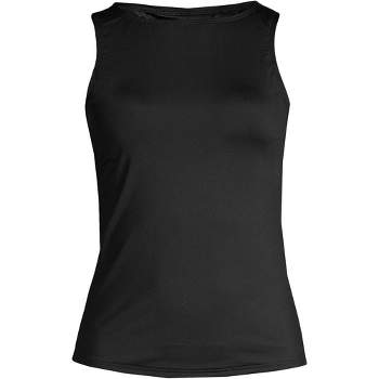 Lands' End Women's Dd-cup Chlorine Resistant Tie Front Underwire Tankini  Swimsuit Top Adjustable Straps - 6 - Black : Target