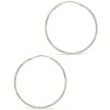 SHINE by Sterling Forever Sterling Silver 1.5" Textured Infinity Hoop Earrings - 4 of 4