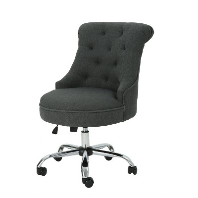 GDFStudio Tyesha Contemporary Tufted Swivel Office Chair with Adjustable Height