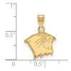 Black Bow Jewelry 10k Yellow Gold Northwestern Wildcats NCAA Small Pendant - 2 of 3