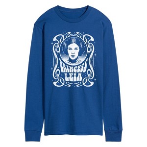 Men's - Star Wars - Princess Leia Art Nouveau Long Sleeve Graphic T-Shirt - 1 of 3