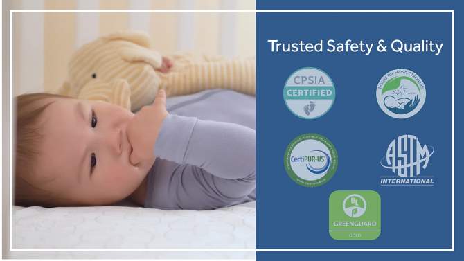 Sealy Allergy Protection Plus Crib Mattress Pad, 2 of 10, play video