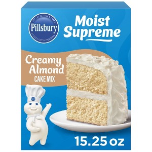 Pillsbury Moist Supreme Creamy Almond Cake Mix, 15.25 oz Box, Pack of 2 - 1 of 3