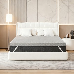 Dyonery 3 Inch Firm Memory Foam Mattress Topper  Pressure-Relieving Mattress Topper with Non-Slip /Removable/Washable Cover,CertiPUR-US - 1 of 4