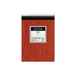 Ampad Gold Fibre Retro Wirebound Writing Pad Legal 8 1/2 x 11 3/4 Ivory 70 Sheets 20008R - 1 of 4