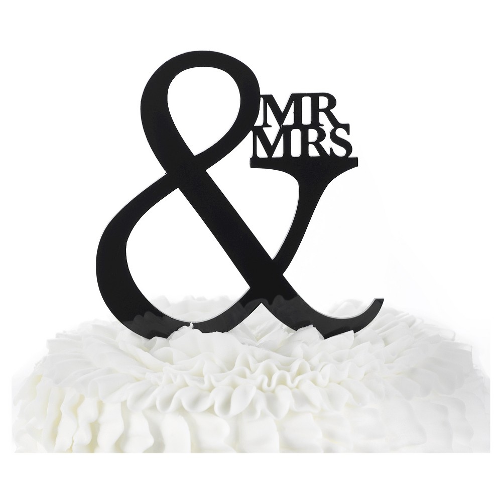 Mr. &amp; Mrs. Wedding Cake Topper
