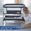 MYKKO Baby Bassinet Bedside Crib with Storage Basket and Wheels, Easy Folding Bed Side Sleeper Adjustable Height Portable Crib for Newborn - 4 of 4