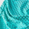 Girls' The Little Mermaid 3pc Swimsuit Set - Light Aqua Blue - 4 of 4