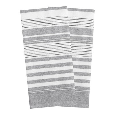 T-fal Dual Terry Stripe Kitchen Towel, 2 Piece Set