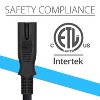 Fosmon [ETL Listed] Standard Power Cord 5 Ft, 2-Prong 2-Slots 18 AWG Figure 8 Universal Replacement Power Cable for PS3, PS4, PS5, Apple TV, Xbox One - 2 of 4