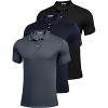 Pinspark Golf Polo Shirts for Men Quick Dry Short Sleeve Collared Shirt Slim Fit Summer Casual Polos Shirt - 2 of 4