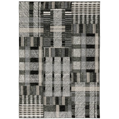 Oriental Weavers Atlas 752C0 Black/ Grey Indoor Area Rug - 3'3" x 5'2"