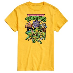 Men's - Teenage Mutant Ninja Turtles - Pixel Gaming Group Short Sleeve Graphic T-Shirt - 1 of 4