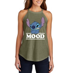Women's - Lilo and Stitch - Stitch Mood Graphic High Neck Tank - 1 of 2