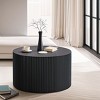 Set of 2, Wave Stripe Nesting Coffee Table Set for Living Room, Bedroom 4M - ModernLuxe - 3 of 4