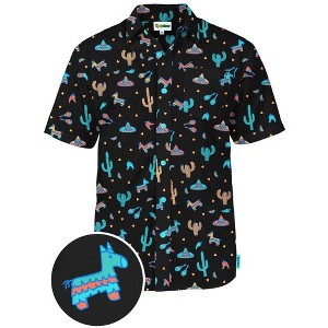 Tipsy Elves Men's Hawaiian Shirts - Funny Casual Beach Summer Shirts for Men - 1 of 4