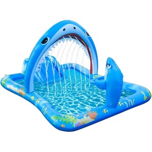 LLHZSY Water Sprayers UV-Resistant Toddle Pool with Play Ball Hoop - 1 of 4