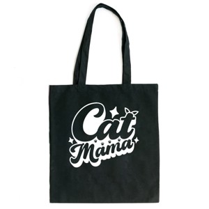 Simply Sage Market Cat Mama Bold Canvas Tote - One Size - Black - 1 of 4