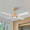 Parrot Uncle 48" Modern Gold Indoor Integrated LED Ceiling Fan - 2 of 4