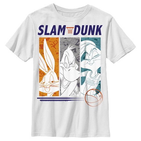 Boy's Space Jam: A New Legacy Slam Dunk T-Shirt - White - Large