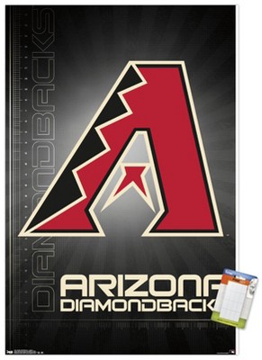 MLB Arizona Diamondbacks - Logo 22 Wall Poster with Push Pins, 14.725 x  22.375