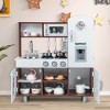 Costway Kids Kitchen Playset Pretend Play Kitchen Toy with Realistic Sounds & Lights - image 4 of 4