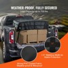 VEVOR Cargo Net, 96 in x 81 in, Heavy Duty Truck Cargo Net for Truck Bed, 4 Adjustable Straps with Carabiners and Rubber Coated Hooks, Durable, Black - 3 of 4