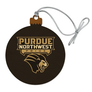 Purdue University Northwest Primary Logo Wood Christmas Tree Holiday Ornament - 1 of 4