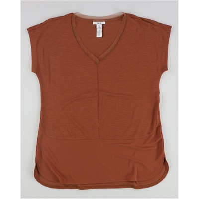 bar III Womens Mixed Media Basic T-Shirt