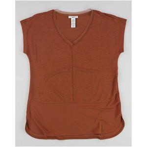 bar III Womens Mixed Media Basic T-Shirt - 1 of 2